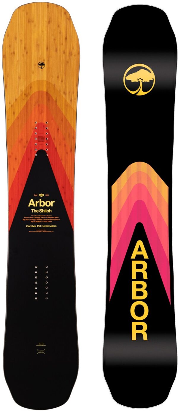 Arbor x Draplin Shiloh Camber Snowboard